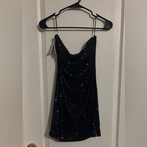 Black Sequin Dress